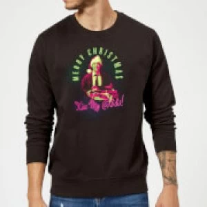 Image of National Lampoon Merry Christmas Clark Griswold Christmas Sweatshirt - Black - 5XL