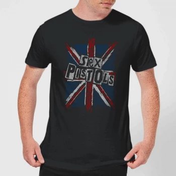 Image of Sex Pistols Union Jack Mens T-Shirt - Black - 3XL - Black