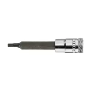 Image of Gedore Screwdriver bit socket 1/4" long in-hex 4 mm