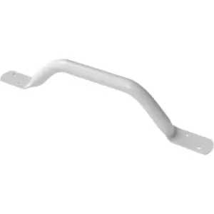 Image of NymaPRO Flat End Steel Grab Rail 455mm Length - White - Nymas