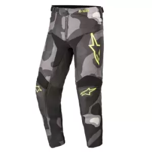 Image of Alpinestars Youth Racer Tactical Gray Camo Yellow Fluo 22