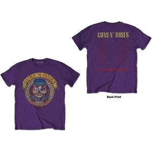 Image of Guns N' Roses - Skull Circle Unisex Medium T-Shirt - Purple
