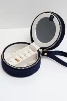 Image of Navy Jewellery Box