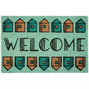 Image of Welcome Home Light Green Doormat - Premier Housewares