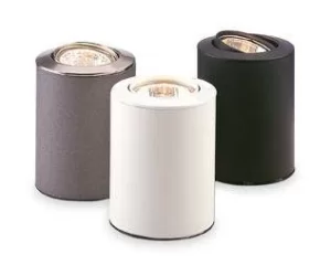 Image of Floodlite 1 Light Uplight Table/Floor Lamp Satin Steel, GU10