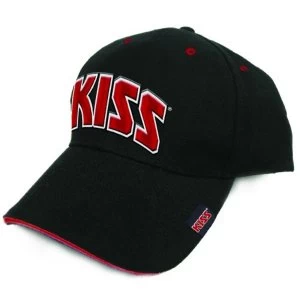 Image of KISS - Red on White Logo (German Market) Baseball Cap