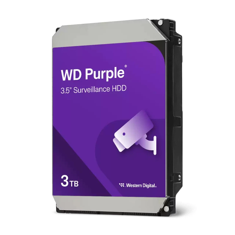 Image of Western Digital Western Digital Purple internal hard drive 3 TB 5400 RPM 128 MB 3.5" Serial ATA III WD34PURZ