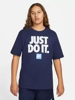 Image of Nike Nsw Jdi Logo T-Shirt, Navy Size M Men