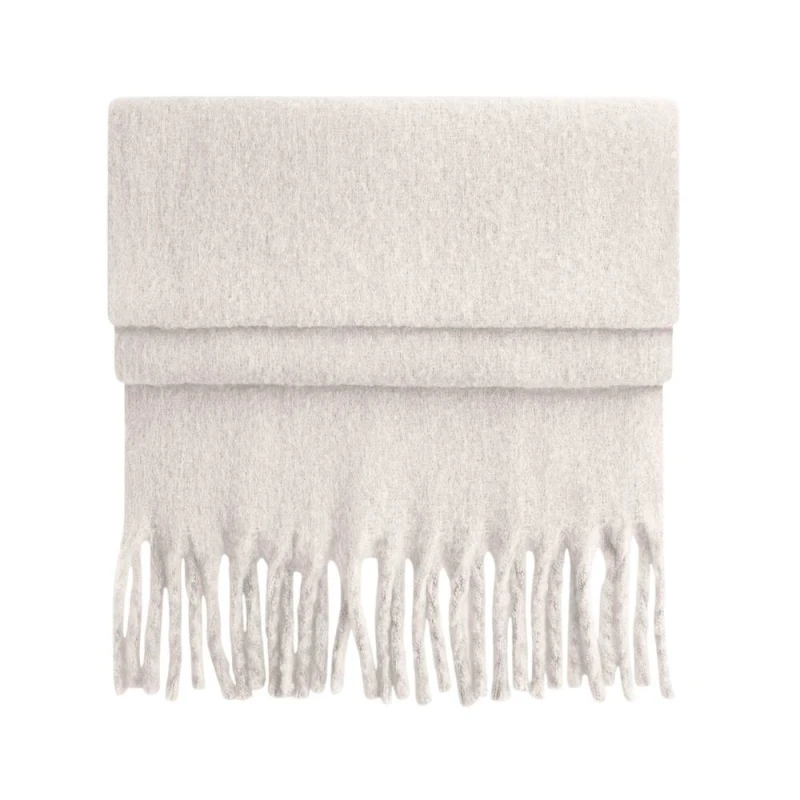 Image of Beechfield Mens Fluffy Scarf in Natural Natural Male One Size