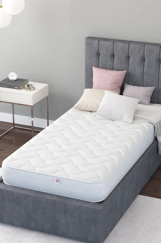 Image of Aspire UK Made Support Rolled Mattress White