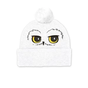 Image of Harry Potter - Hedwig Eyes Pompom Beanie - White