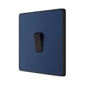 Image of BG Evolve Matt Blue Single Light Switch 20A 16Ax 2 Way - PCDDB12B