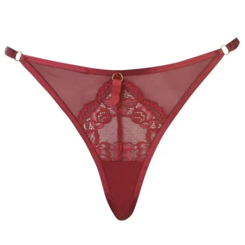 Image of Ann Summers Ann Viola Thong Ladies - Burgandy