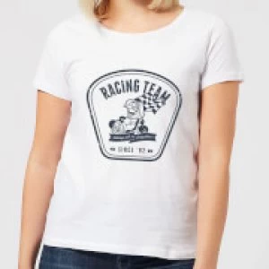 Image of Nintendo Mario Kart Racing Team Womens T-Shirt - White - S