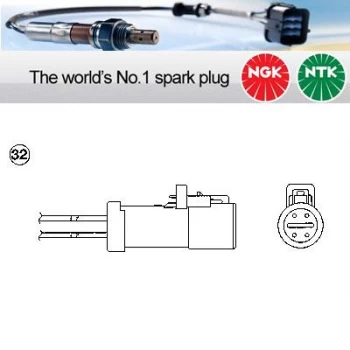 Image of 1x NGK NTK Oxygen O2 Lambda Sensor OZA488-AM1 OZA488AM1 (0042)