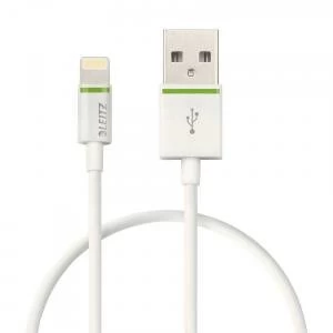Image of Leitz White Complete Lightning to USB Cable 30cm 62090001
