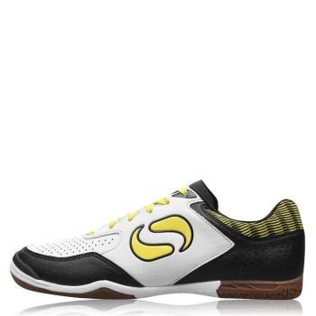 Image of Sondico Pedibus Indoor Football Boots Junior - White/Yellow