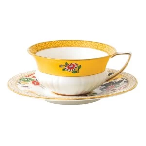 Image of Wedgwood Wonderlust Primrose Teacup Saucer