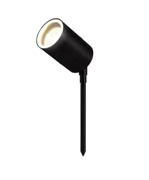 Image of Forum Lighting 35W Zinc Leto Spike Light Dual Mount Black - ZN-29180-BLK