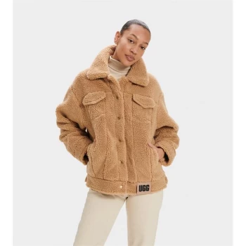 Image of Ugg Frankie Sherpa Jacket - Camel