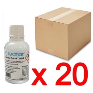 Image of Hand Sanitiser 70% Alcohol Box of 20 x 50ml Bottles