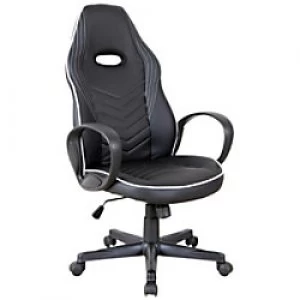 Image of Vinsetto Office Chair Black, White Foam, Nylon, PU 921-167V70WT