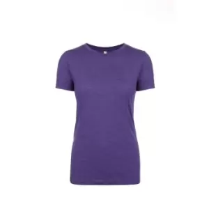 Image of Next Level Womens/Ladies Tri-Blend T-Shirt (S) (Purple Rush)