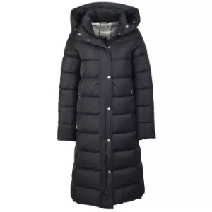 Image of Barbour Womens Zenia Quilted Jacket Black/Mono Tartan 12