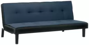 Image of Birlea Aurora Clic Clac Velvet Sofa Bed - Midnight Blue