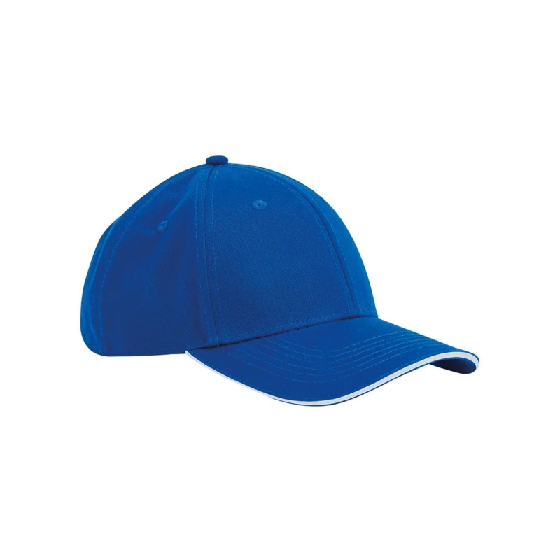Image of Beechfield Beechfield Men Classic 6 Panel Cotton Cap in Pale Blue Pale Blue One Size Male 5063527162380