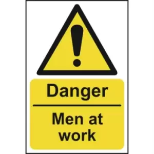 Image of Danger Men At Work - Sign - PVC (200 x 300mm)