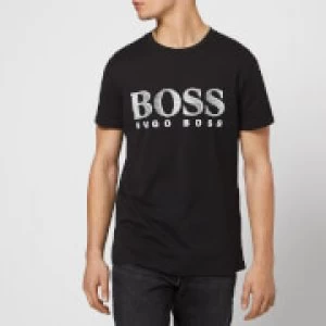Image of Hugo Boss Crew Neck Large Logo T-Shirt Black Size M Men