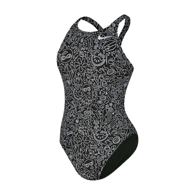 Image of Nike Swim Hydra strong Cutout One Piece Swimsuit - Black 8