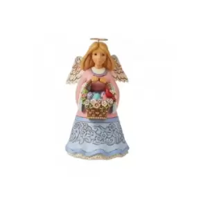 Image of Angel with Basket Figurine