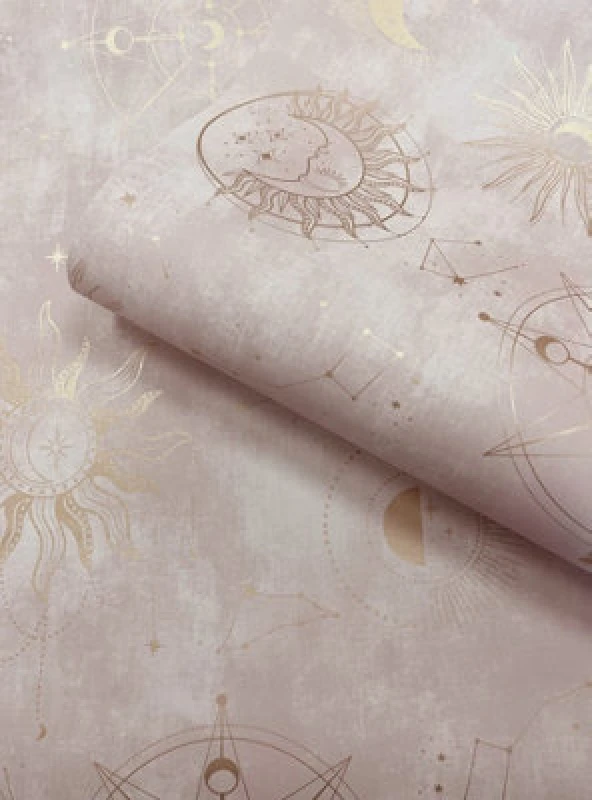 Image of Holden Decor Cosmic Pink Gold Wallpaper, Purple 14250