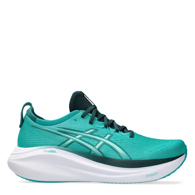 Image of Asics Gel-Nimbus 27 Mens Road Running Shoes - Blue Blue 10