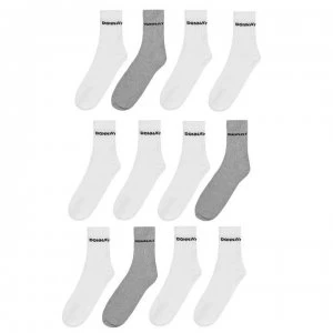 Image of Donnay Crew Socks 12 Pack Mens - White