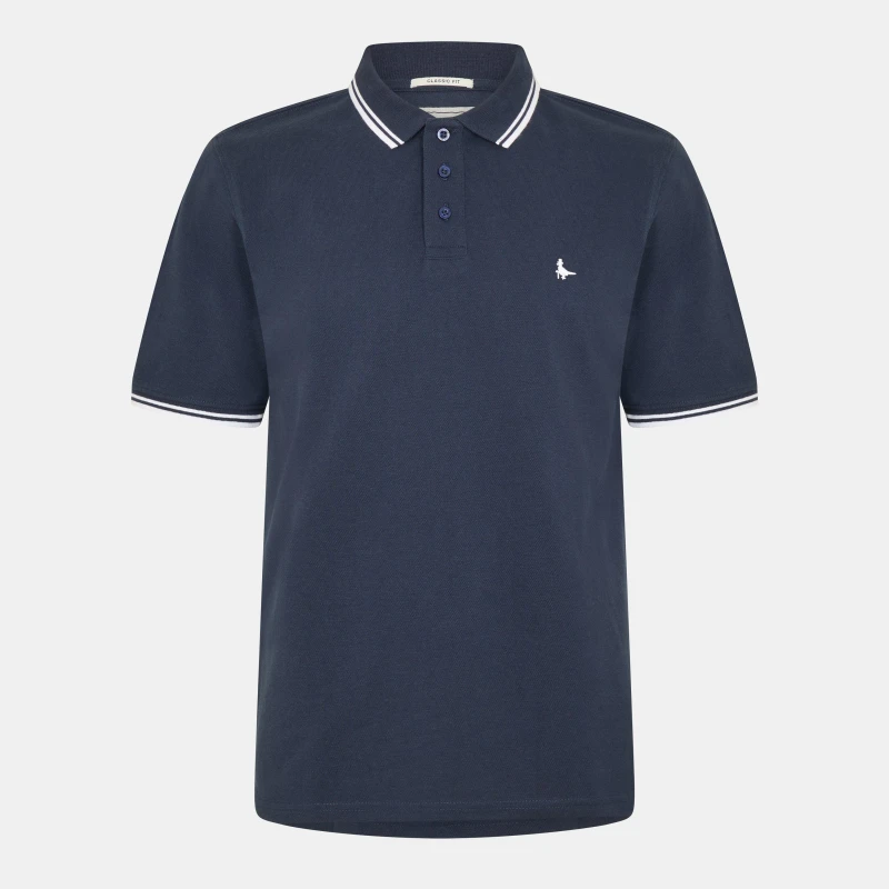 Image of Jack Wills Edgeware Tipped Polo Navy male XS