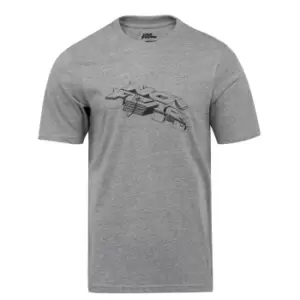 Image of No Fear Graphic T Shirt Mens - Grey