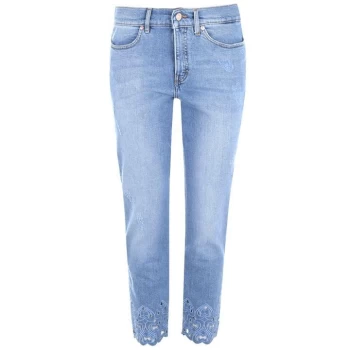 Image of Escada Crochet Jeans - Blue
