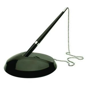 Image of Q-Connect Reception Pen with Chain and Base KF00233