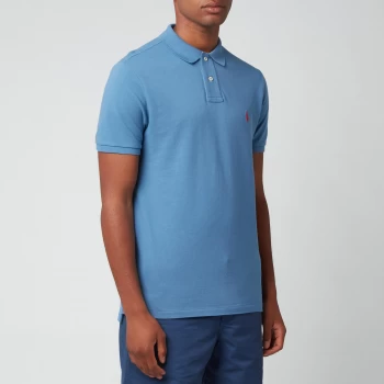 Image of Polo Ralph Lauren Mens Mesh Polo Shirt - Delta Blue - M