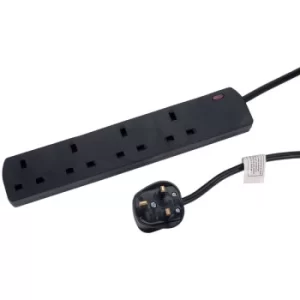 Image of Mercury 430.835UK UK 4-Gang Extension Lead Black 5.0m