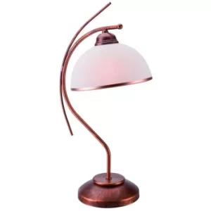 Image of Patrycja Retro Floor Lamp Brown, 1x E27