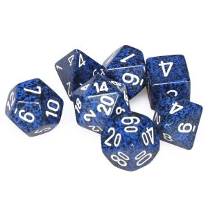 Image of Chessex Speckled Poly 7 Dice Set: Stealth