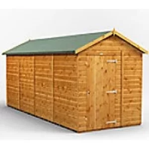 Image of Power Garden Shed 166PAW Golden Brown 16x6