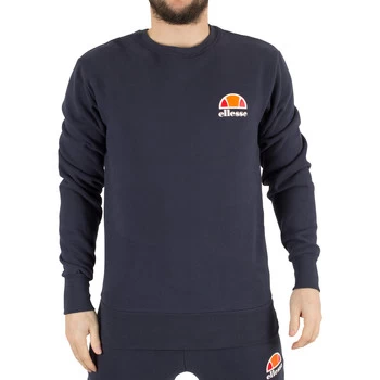 Image of Ellesse Diveria Left Chest Logo Sweatshirt mens Sweatshirt in Blue - Sizes UK XS,UK S,UK M,UK L,UK XXL