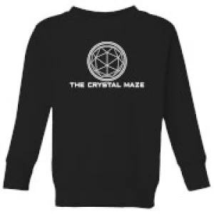 Image of Crystal Maze Logo Kids Sweatshirt - Black - 3-4 Years