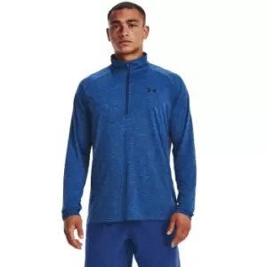 Image of Under Armour 2023 Mens Tech 2.0 1/2 Zip Blue Mirage L