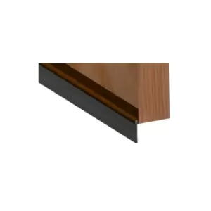 Image of Stormguard PVC Brush Door Bottom Strip - Brown 838mm